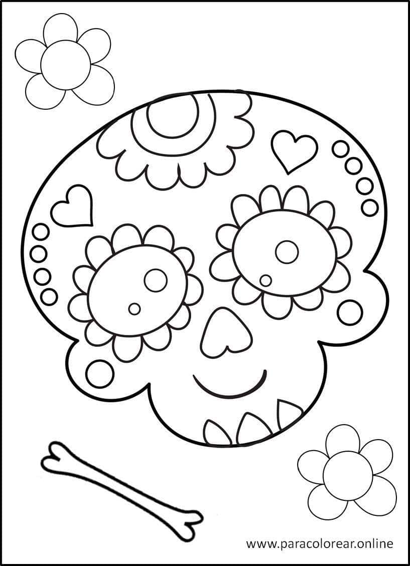 Los Mejores Dibujos De D A De Muertos Para Colorear Imprimir Y Pintar