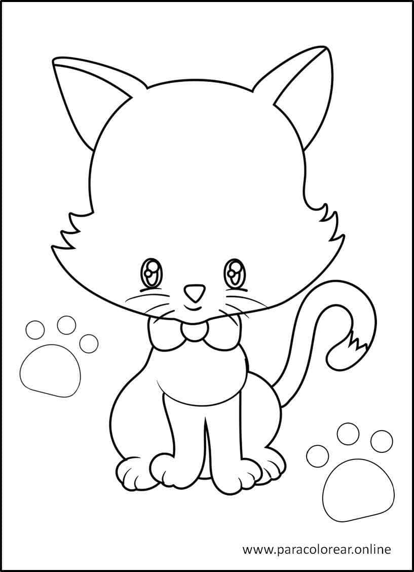 Dibujos Para Colorear Gatos Para Ninos Colouring Cats Colouring Images