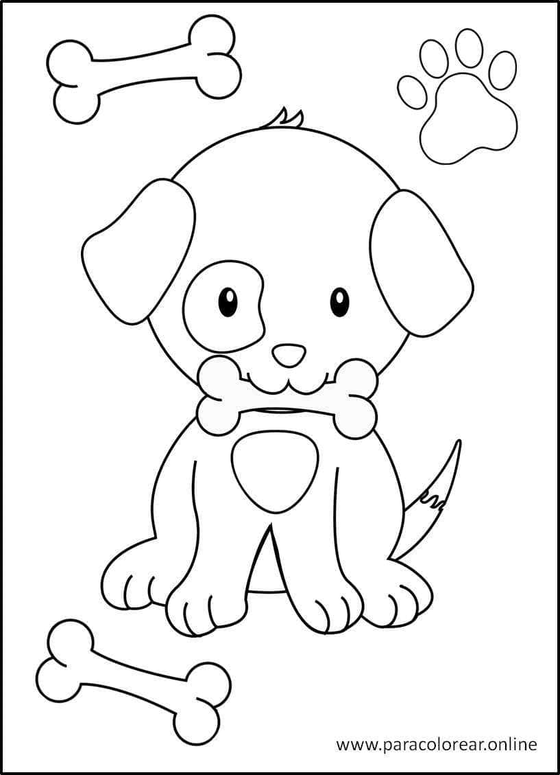 Los mejores Dibujos de Perros para Colorear Imprimir y Pintar 🐶