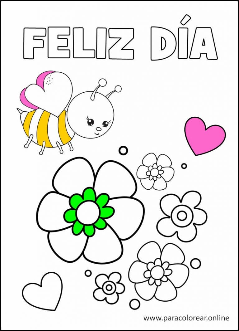 Dibujos del Día de la Madre para imprimir y colorear