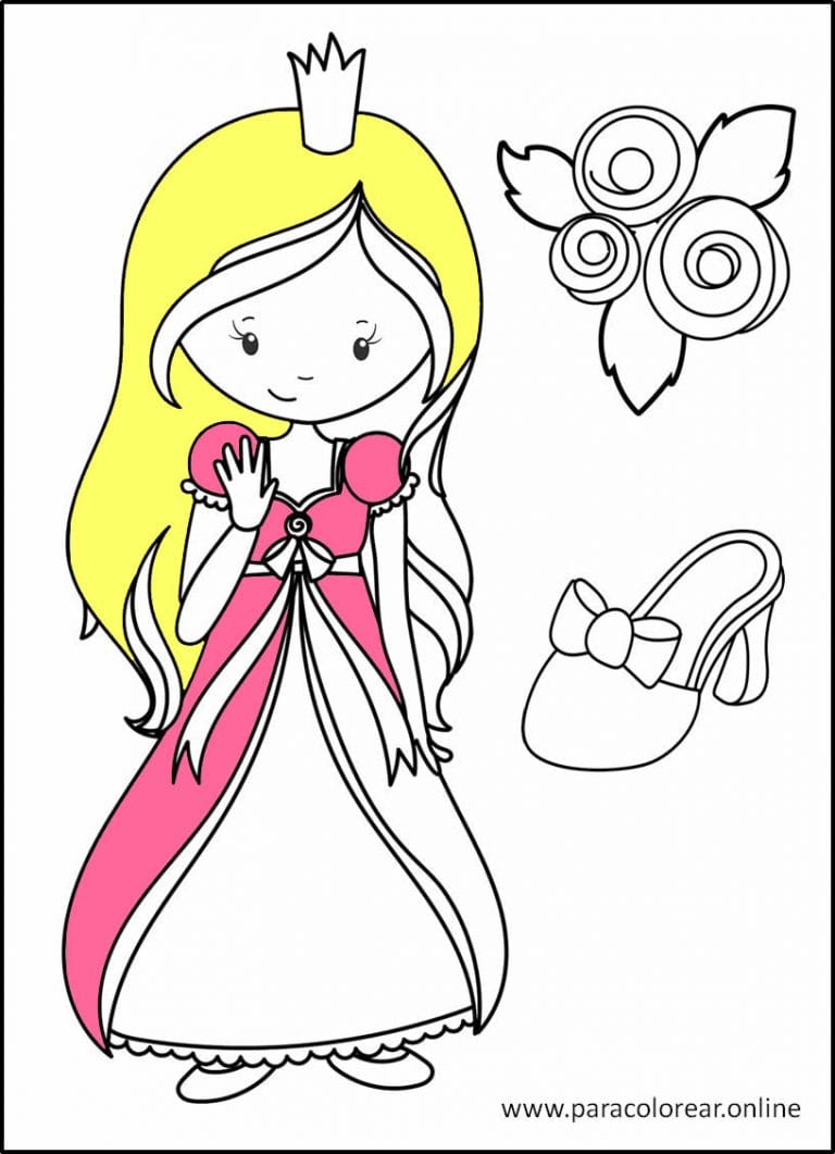 Dibujos de princesas para colorear