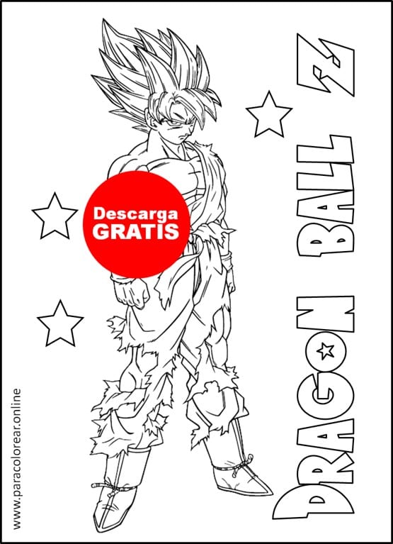 dibujos para colorear de goku ultra instinto