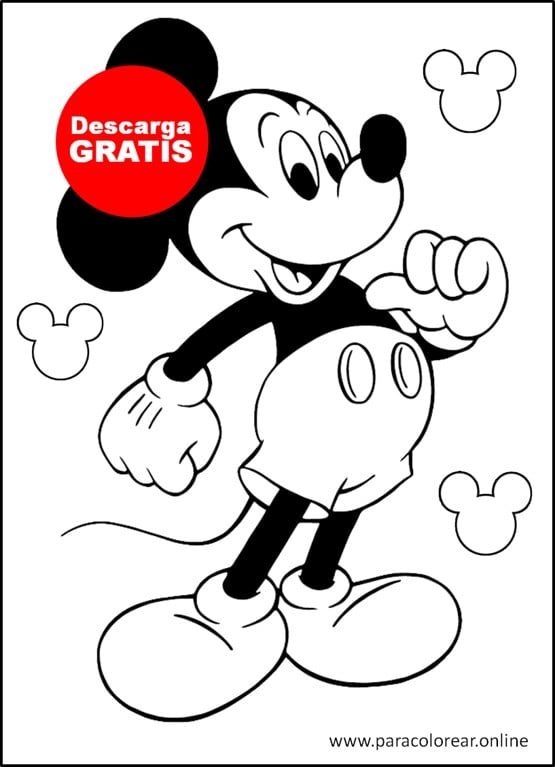 dibujos de mickey mouse para colorear