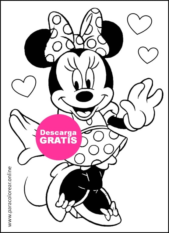 minnie dibujos para colorear