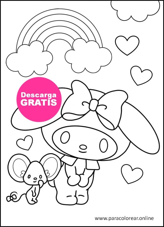 Dibujos de My Melody para colorear