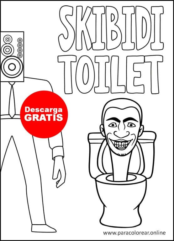 Dibujos de Skibidi Toilet para colorear