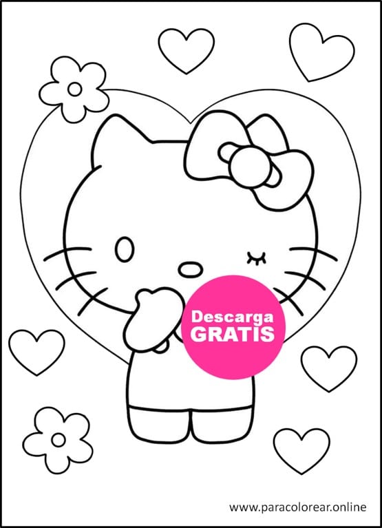 Dibujos para colorear de Hello Kitty