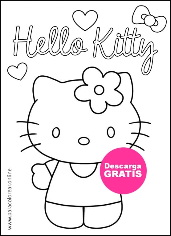 hello kitty dibujos para colorear