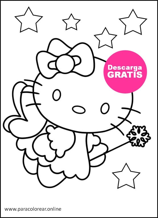 dibujos para colorear de hello kitty aesthetic