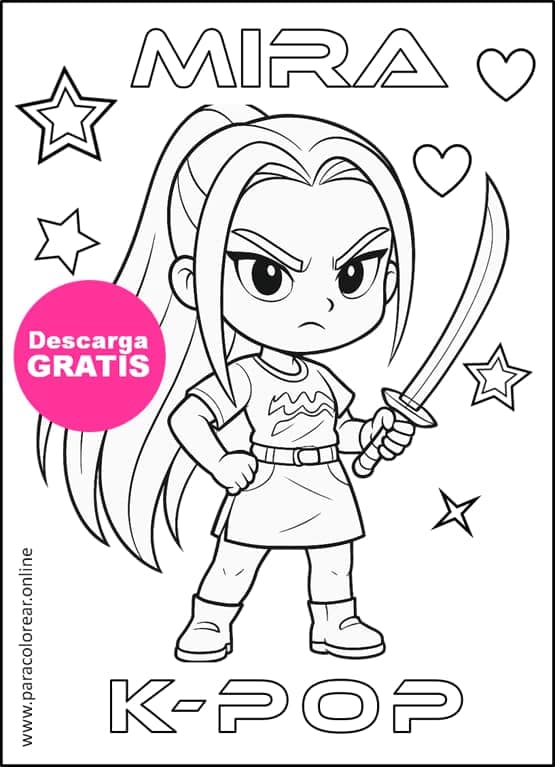 dibujos para colorear kpop