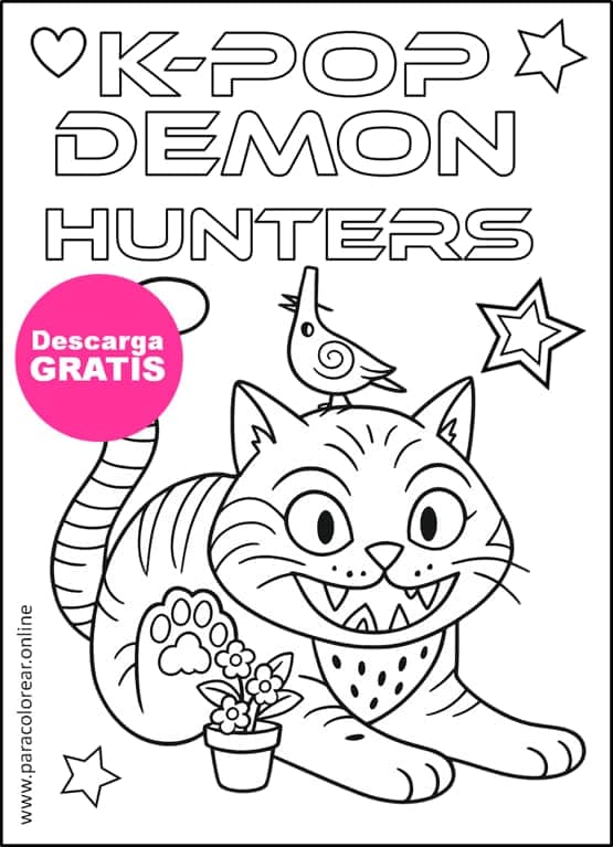 las guerreras kpop para pintar e imprimir