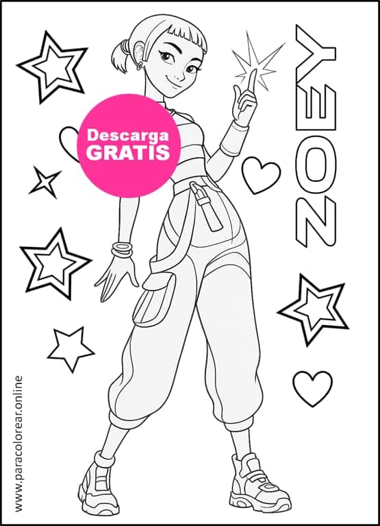guerreras kpop para colorear zoey
